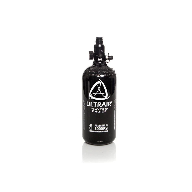 Ultrair HPA bakas, 0,8 litro, 48ci, 3000 psi, aliuminis, įsk. reguliatorius