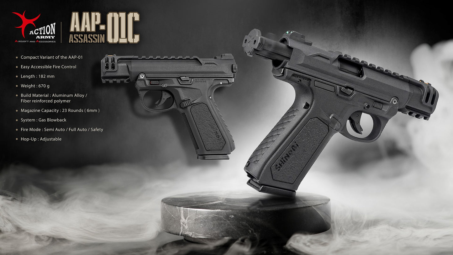AAP-01C Assassin Compact GBB pistol - Black