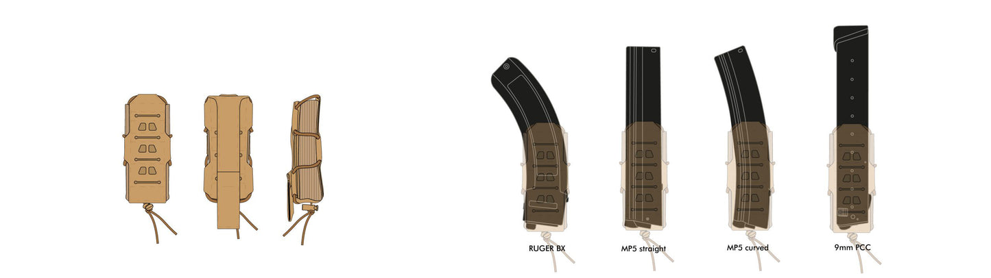 Novritsch open molle pouch for SMG magazine - ACP