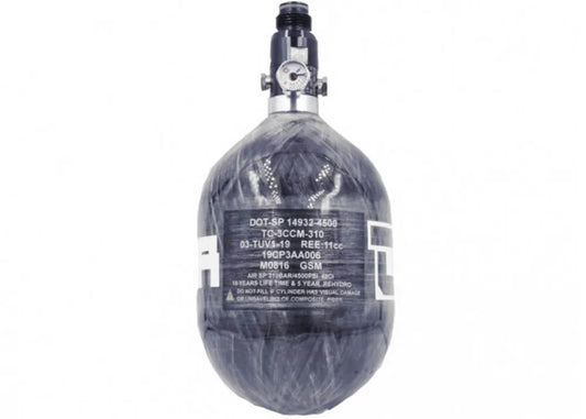 HPA Tank Dominator 48/4500 Carbon 0,8 litro 310 barų su slėgio matuokliu