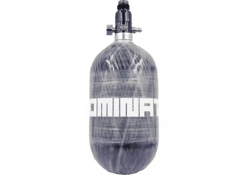 HPA Tank Dominator 68/4500 Carbon 1 litro 310 barų su slėgio matuokliu